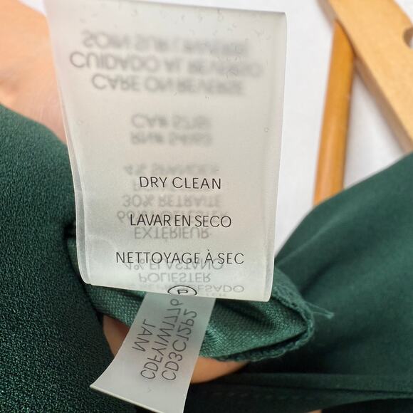 NWT Calvin Klein Green Belted Wide Leg Jumpsuit 2 - Picture 10 of 13